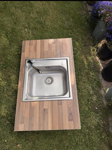 Temporary sink tap and worktop - sink,