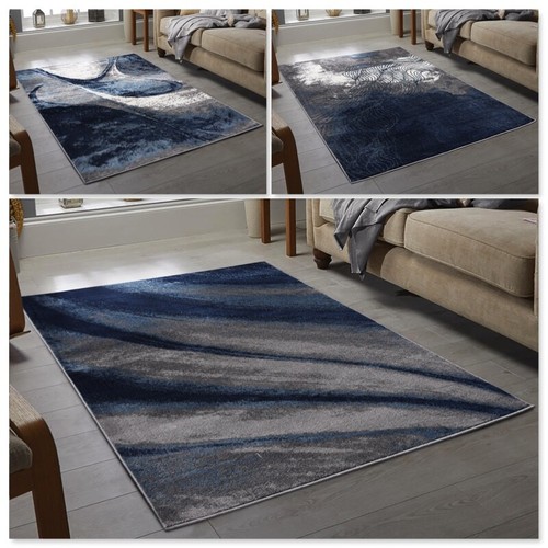 Navy blue grey floor - floor, rug