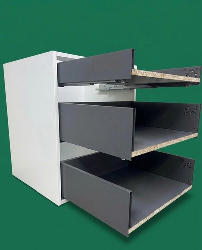 White kitchen unit drawer - white,