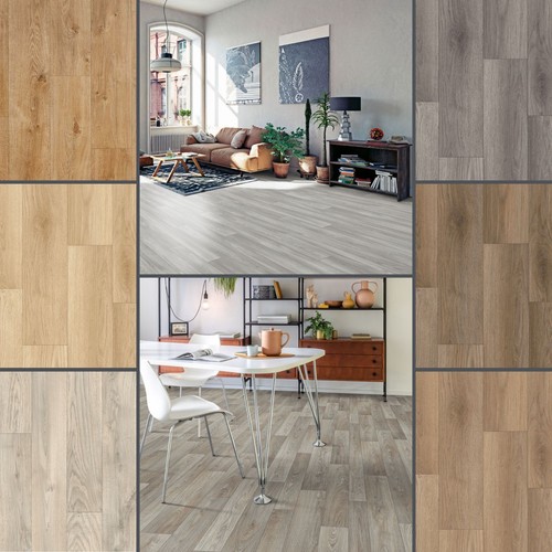 Wood effect vinyl flooring - effect,