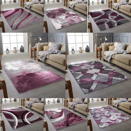 Purple living room rugs - living,